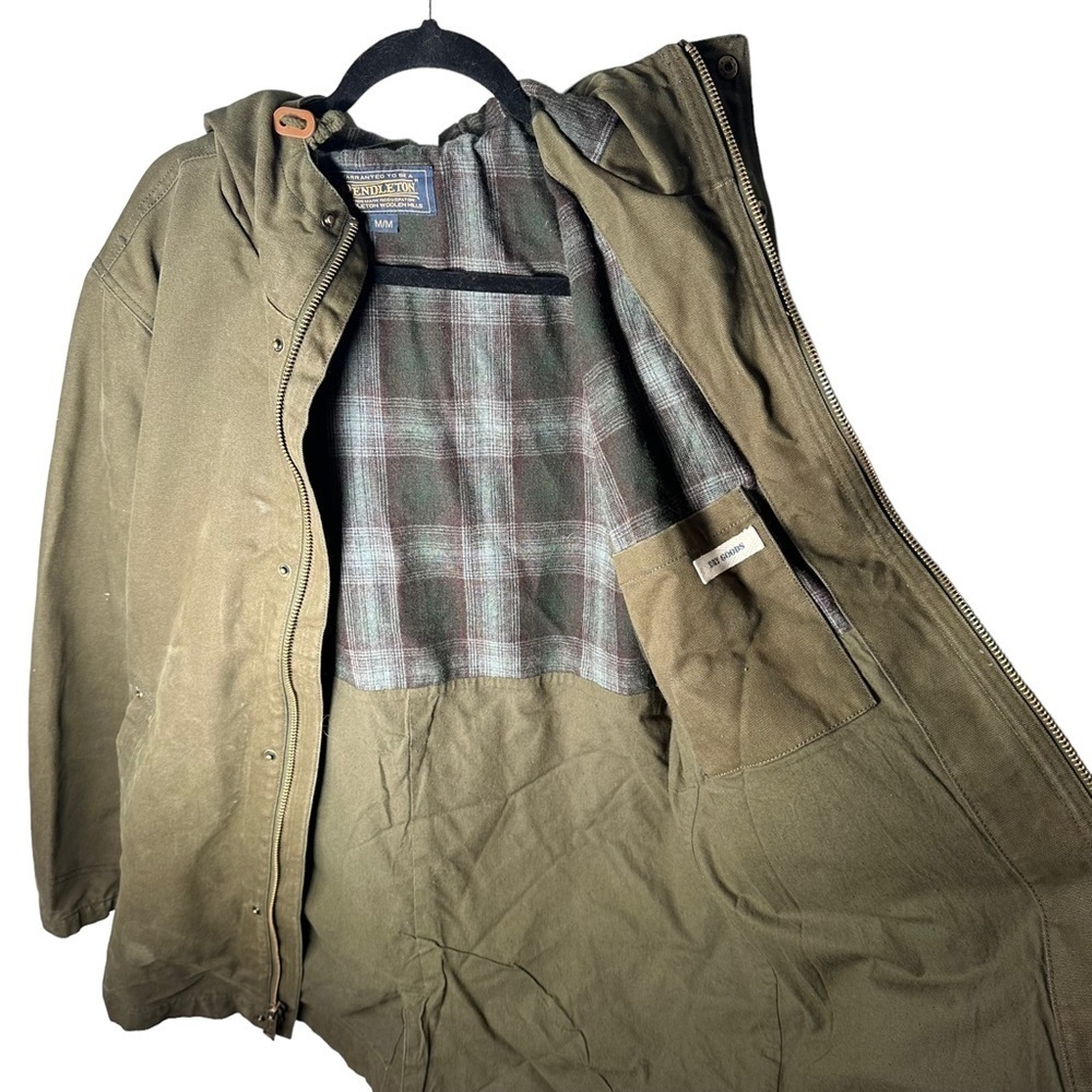 Pendleton Hooded “Black Hawk” Jacket Field Coat, … - image 7